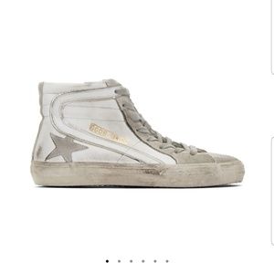 2019 Golden Goose Slide White Grey 39 8 8.5